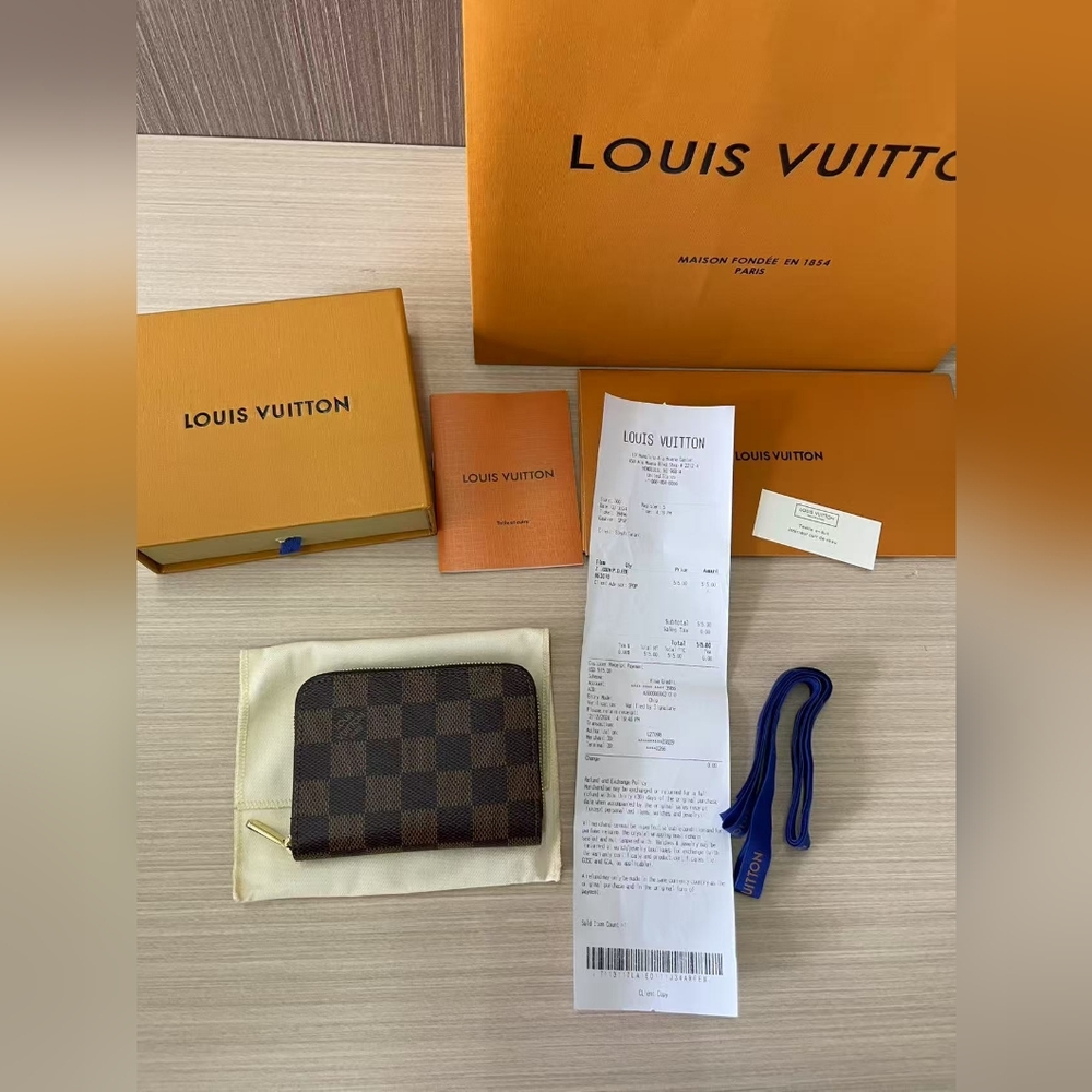 Louis Vuitton Damier Ebene Zippy Coin Purse